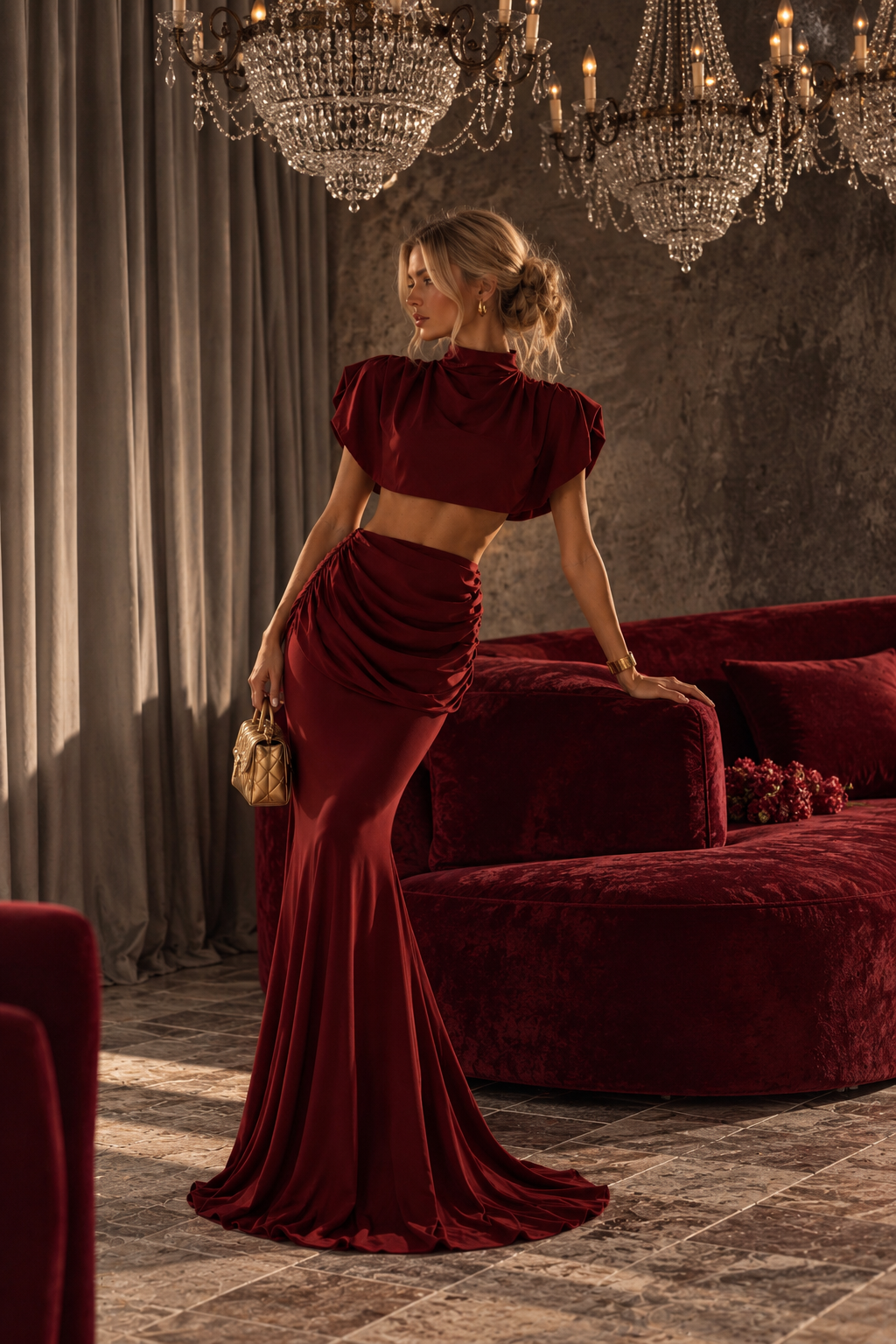 Paloma Draped Skirt