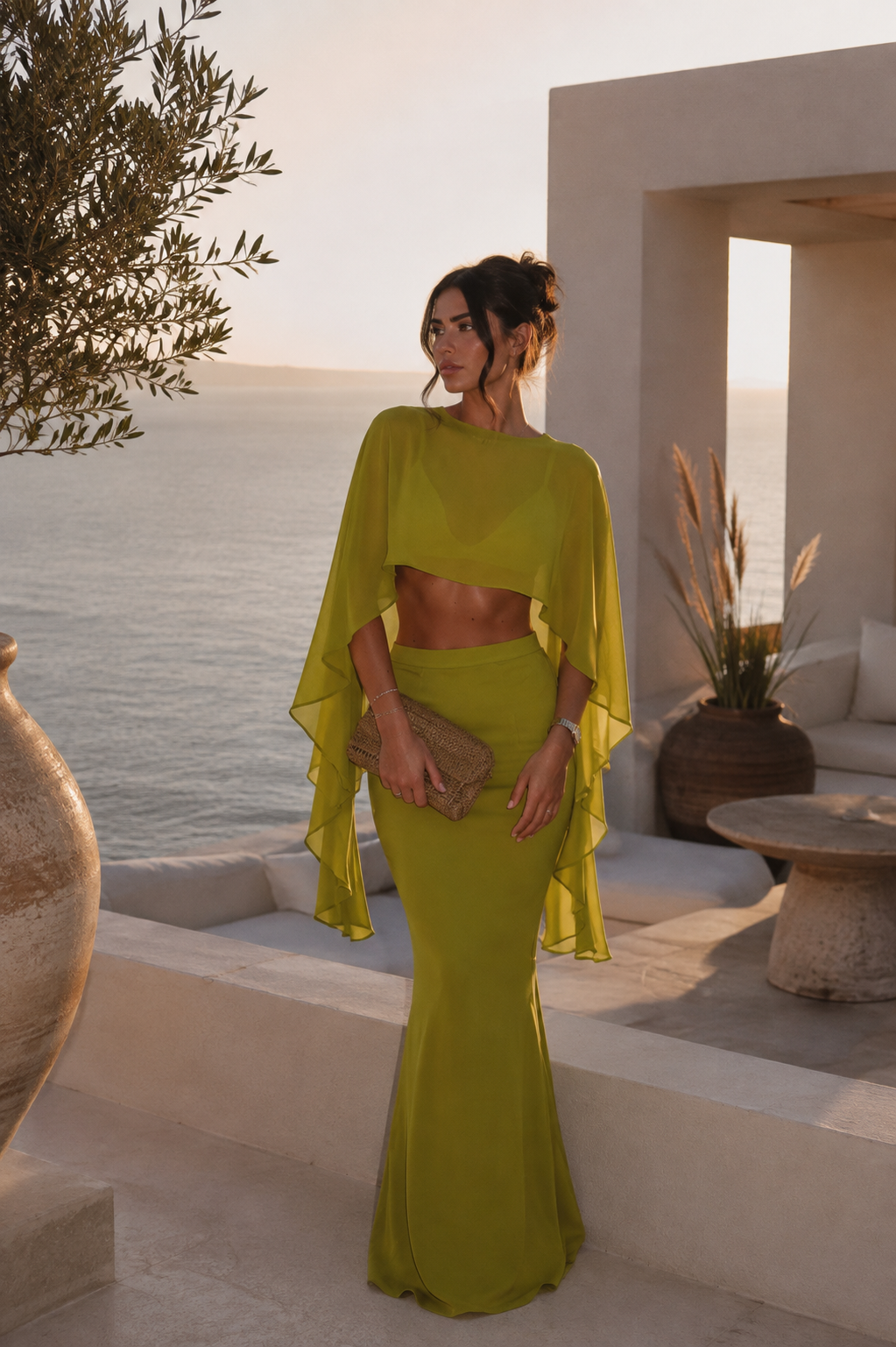 Celeste Cape and Bralet (Made to Order)